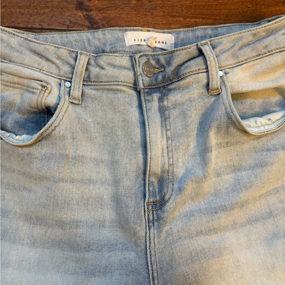 Risen High Rise Wide Cargo Jeans - Sz 11 - Picture 3 of 7